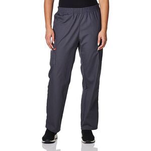 Dickies Women's Signature Elastic Waist Scrubs Pant, Pewter, Small Tall